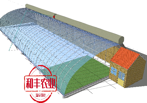 寿光冬暖砖墙蔬菜温室大棚设计