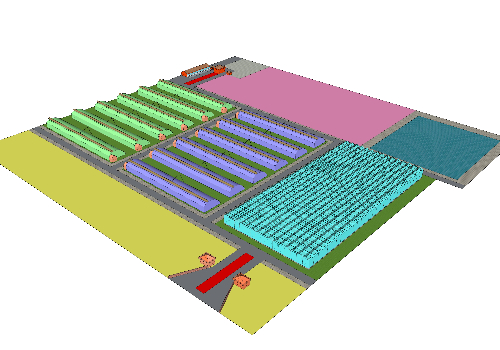 专业大棚园区规划设计效果图棚型展示